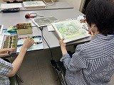 淺田ようこの水彩画教室中級クラスの教室風景・作品