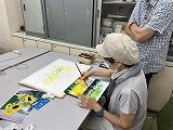 淺田ようこの水彩画教室中級クラスの教室風景・作品