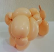 やさしいバルーンアートの教室風景・作品