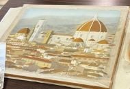 絵絹に描く日本画・水墨画【体験会】の教室風景・作品