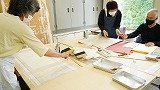 裏打ち・表装の教室風景・作品