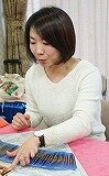 本当の自分とつながる「ボイジャータロット講座」体験会の教室風景・作品